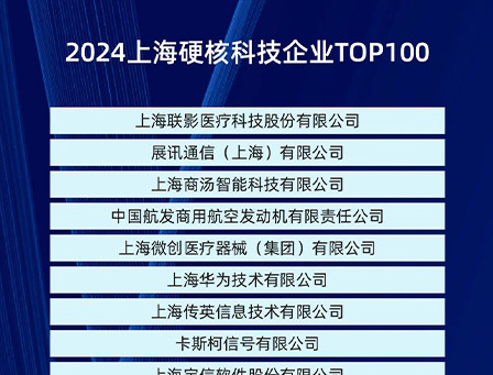 【喜报】allbet股份再度荣登2024上海硬核科技企业TOP100榜单